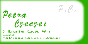 petra czeczei business card